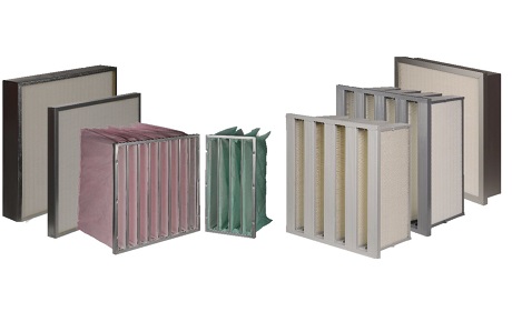 In the ventilation system; second and/or third stage filter for filtering fine particles. Ventilation systems, such as air handling units, are the main areas of use.