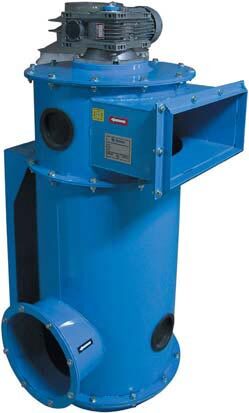 The TFS compactor unit collects and accumulates waste synthetic and natural fibers properly.