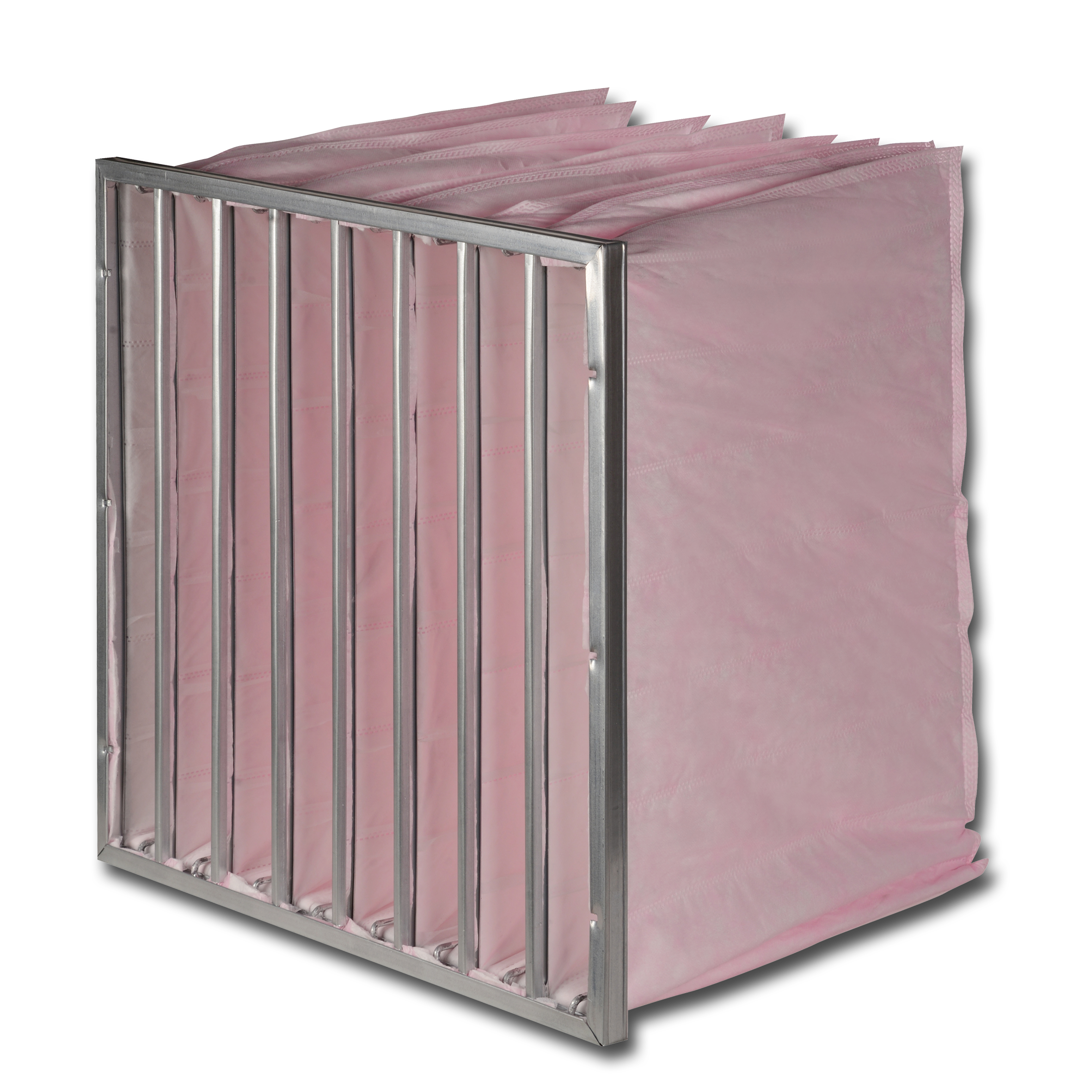 Highly preferred filter model with the advantage of high filter surface area, low cost and service life in the case of ventilation systems with a wider filter installation area for the filters.