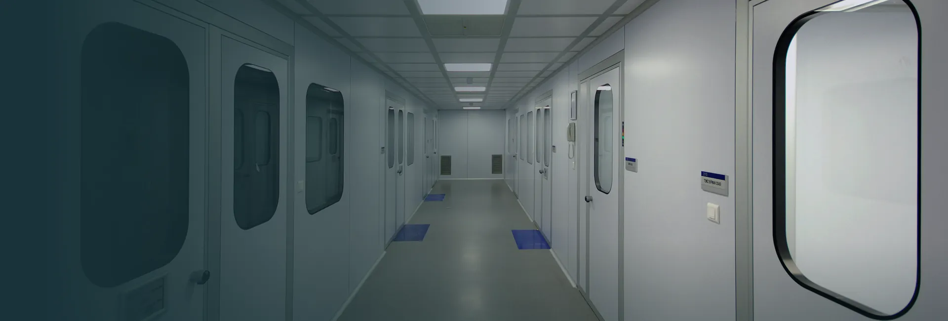 Cleanroom corridor