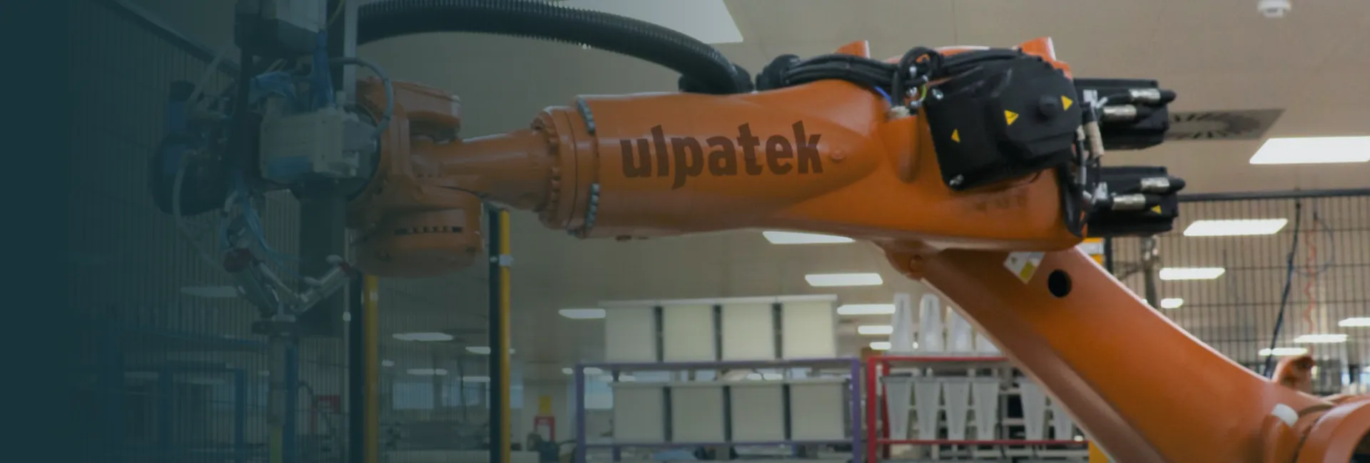 Robot arm on the Ulpatek filter production line